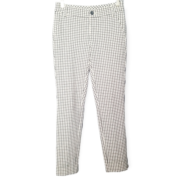 cAbi Windowpane Black and White Checkered Trousers #3203 Pants - Picture 2 of 7